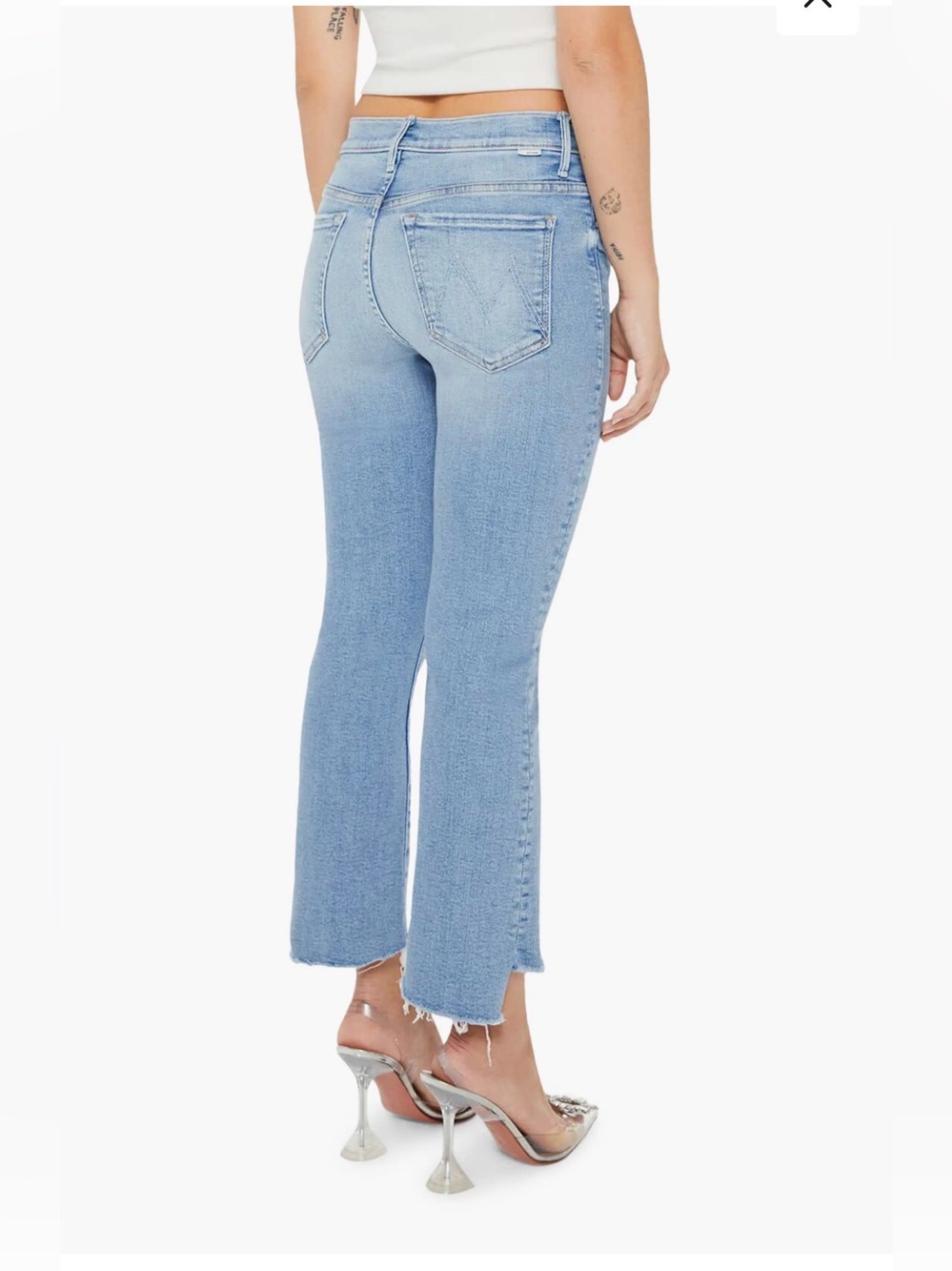 MOTHER Lil’ Insider Crop Step Fray